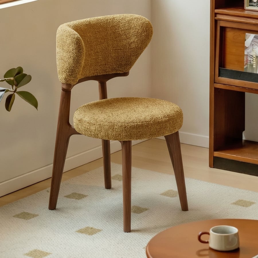 Upholstered Dining Chair, Vintage Style