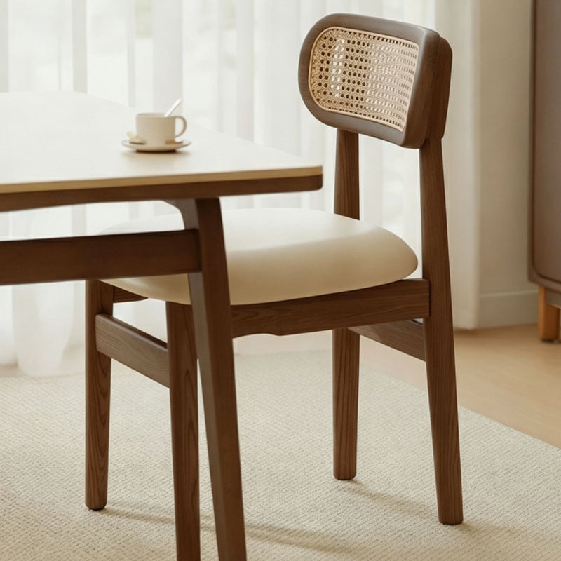 Wicker Back Dining Chair