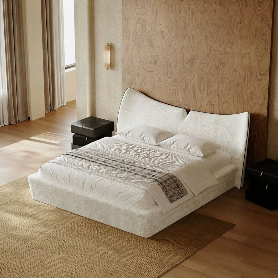 Mermaid Chenille Bed Frame