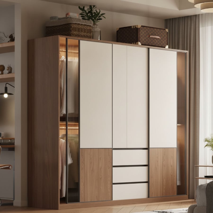 Modern Minimalist Sliding Wardrobe