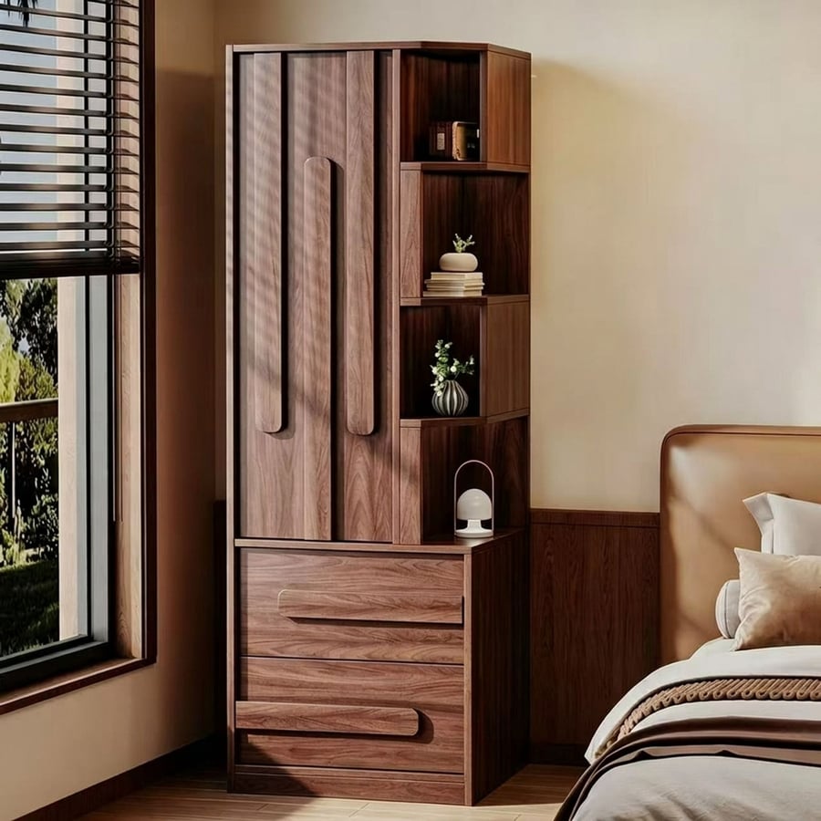Vintage Solid Wood Wardrobe