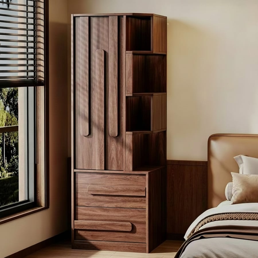 Vintage Solid Wood Wardrobe