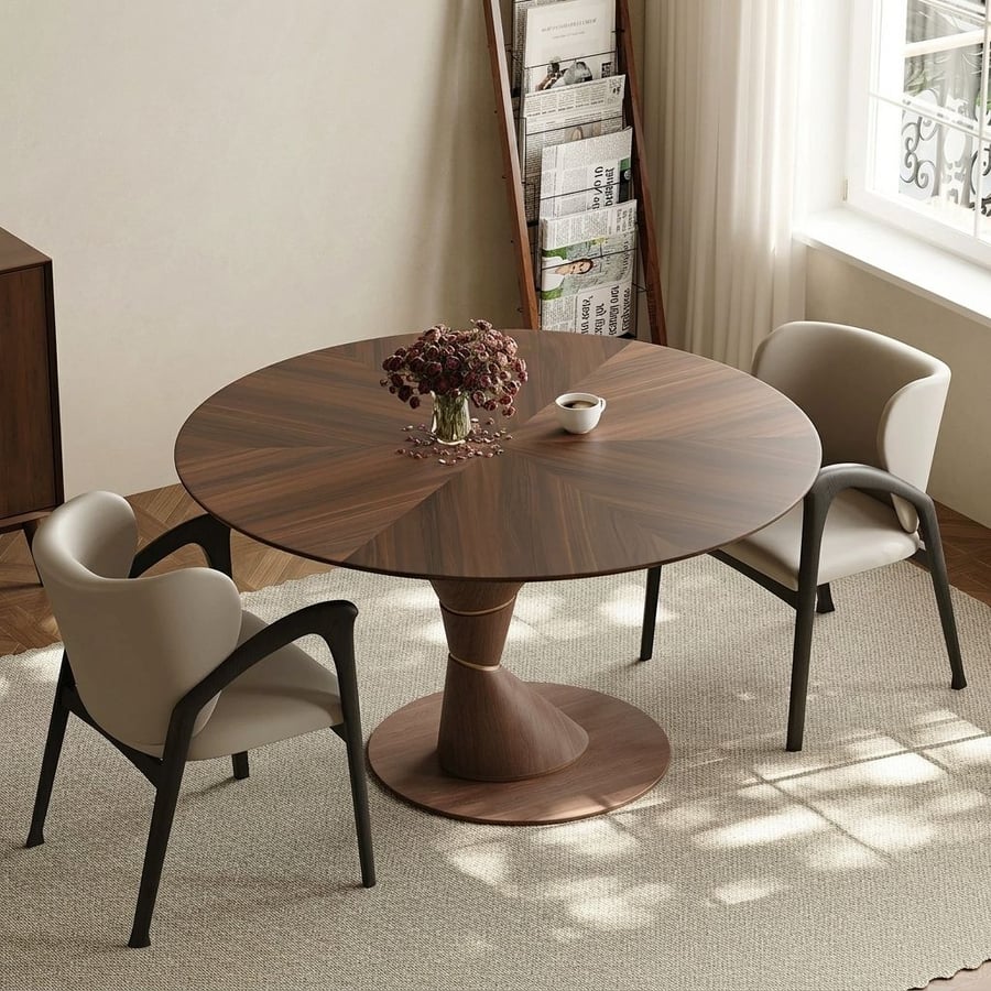 Sintered Stone Pedestal Dining Table