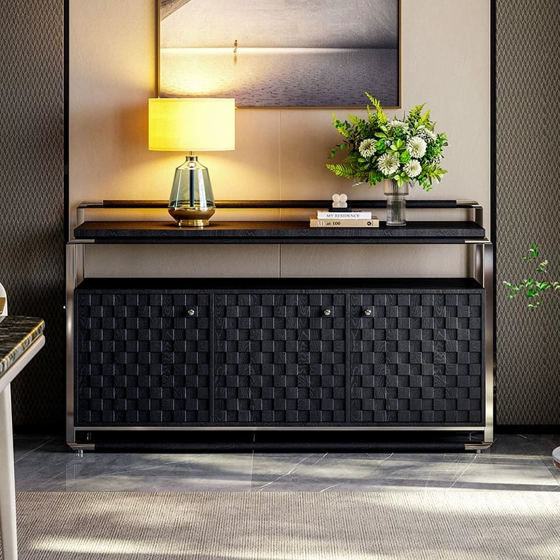 Two-Tone Ash Wood Sideboard