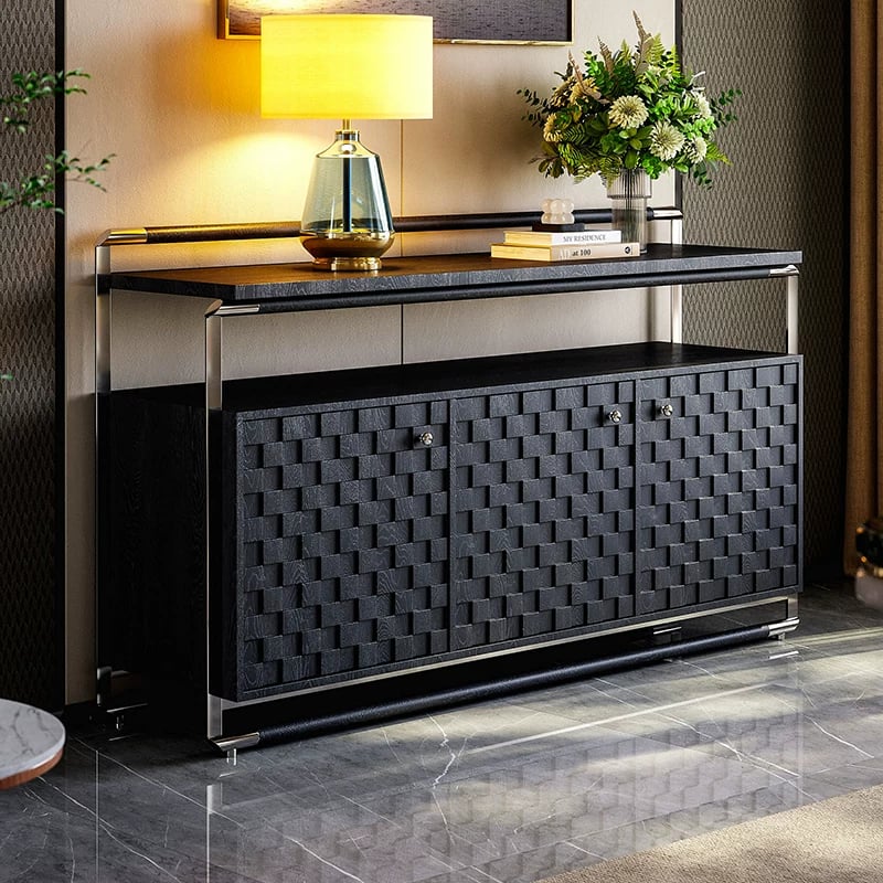 Two-Tone Ash Wood Sideboard
