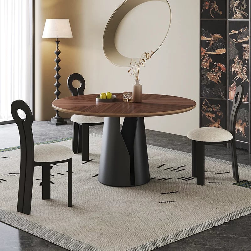 Walnut Parquet Dining Table