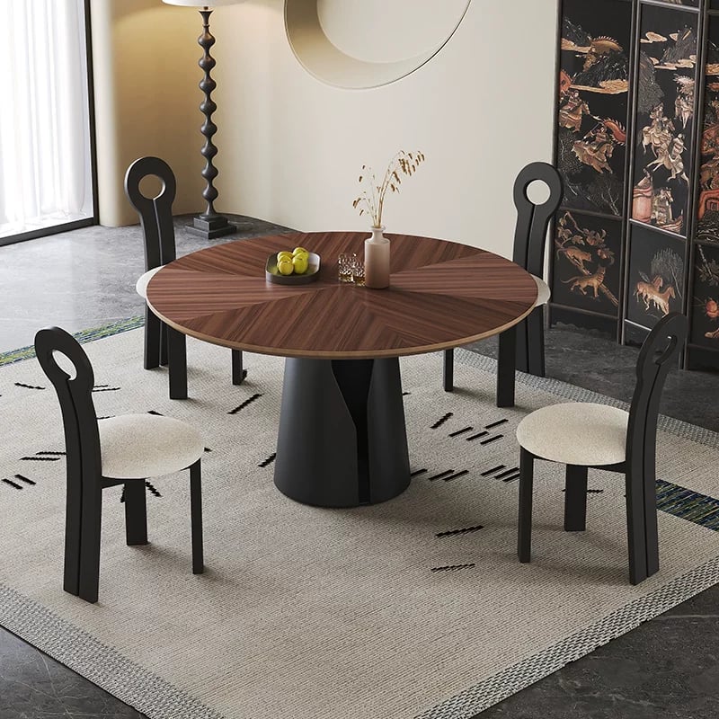 Walnut Parquet Dining Table