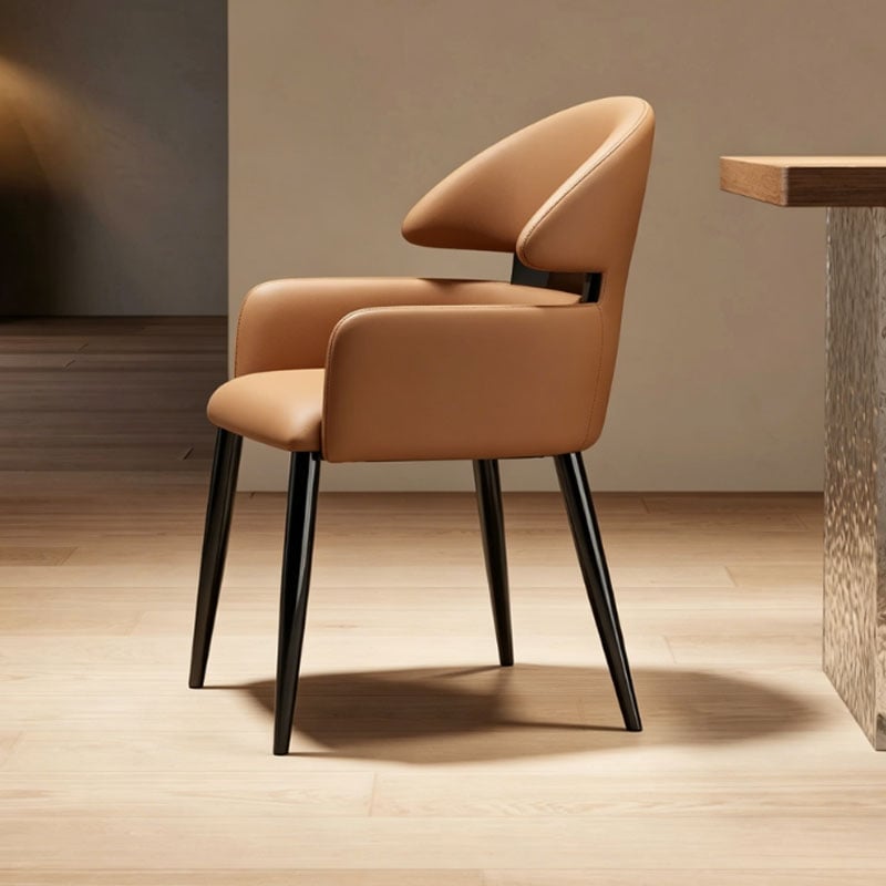 Upholstered Dining Chair with Arms