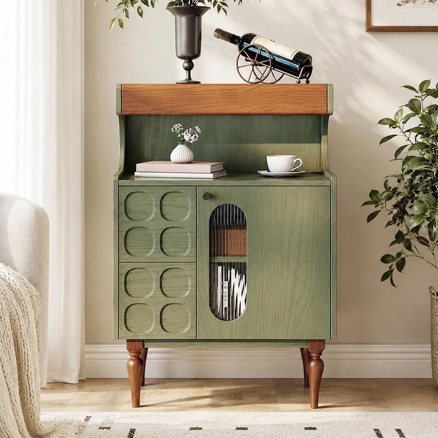 Mid-Century Green Ash Buffet