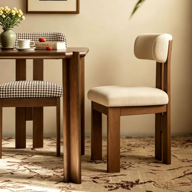 Curved Wooden Dining Chair