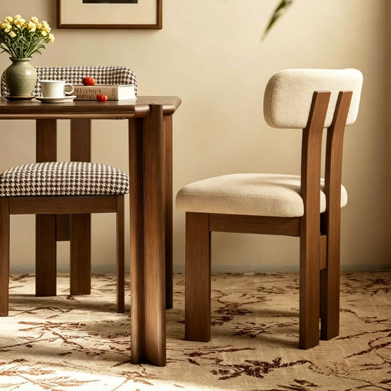 Curved Wooden Dining Chair