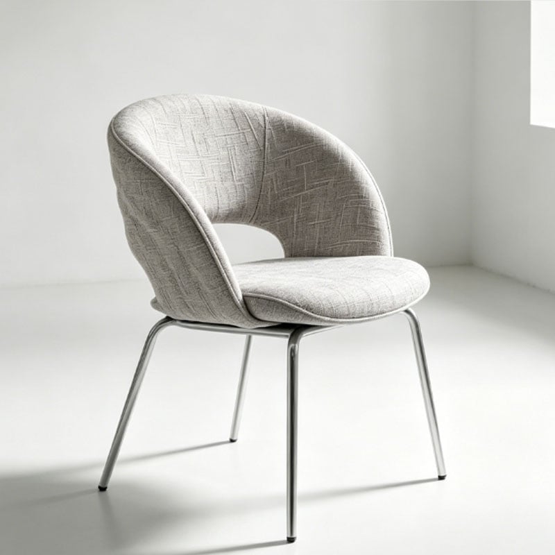 Minimalist Dining Chair with Arms