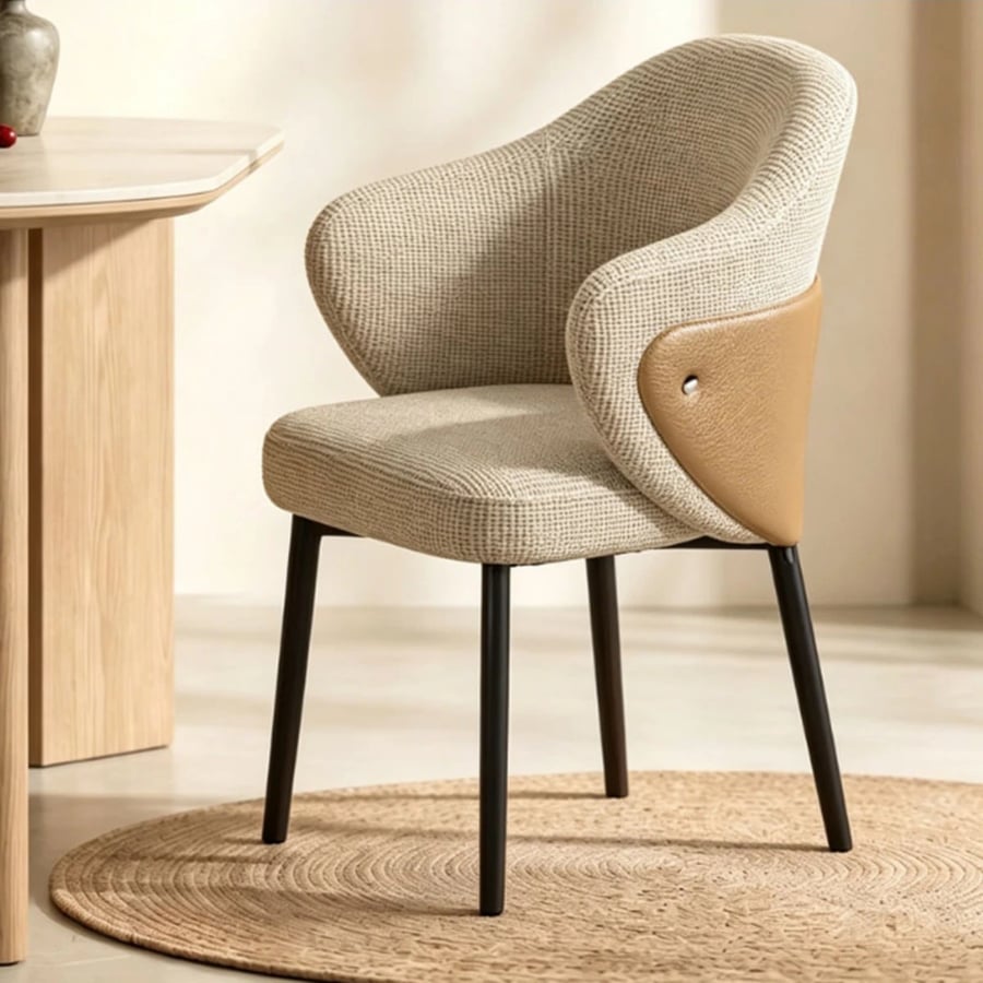 Linen Upholstered Dining Chair