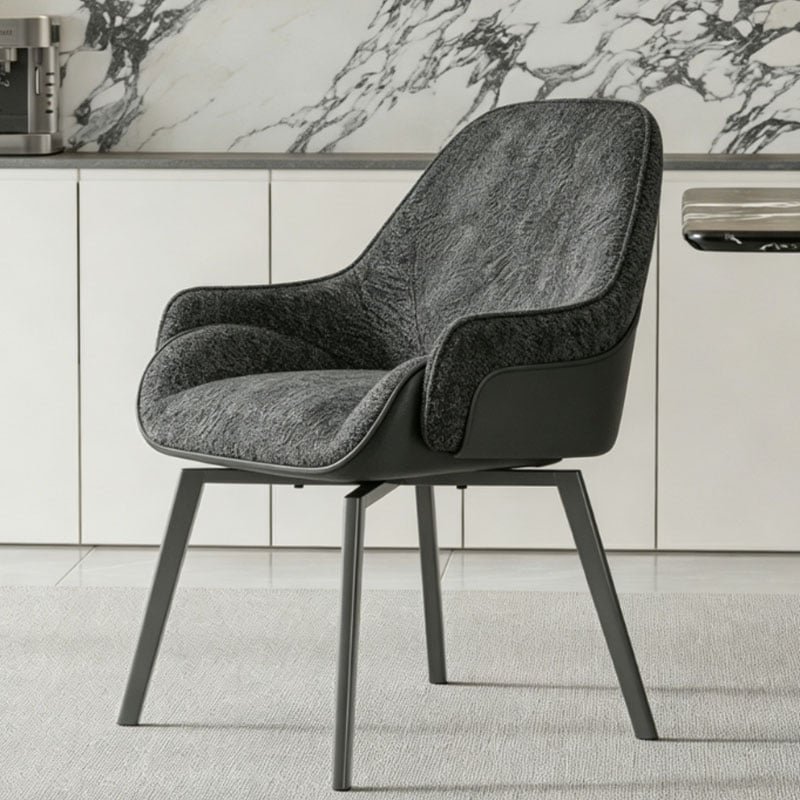 Perforated Swivel Dining Chair