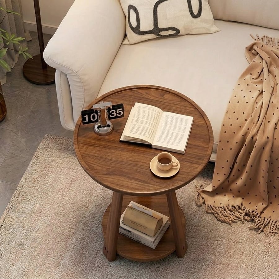 Nordic Rubberwood Side Table