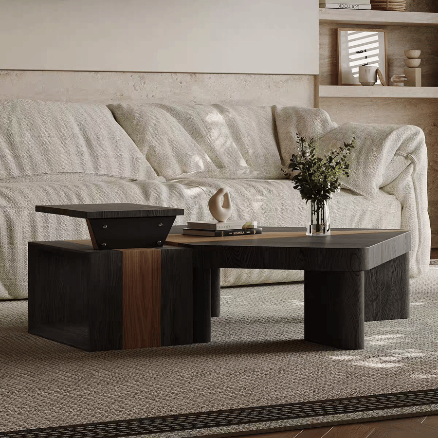 Minimalist Geometric Coffee Table Set