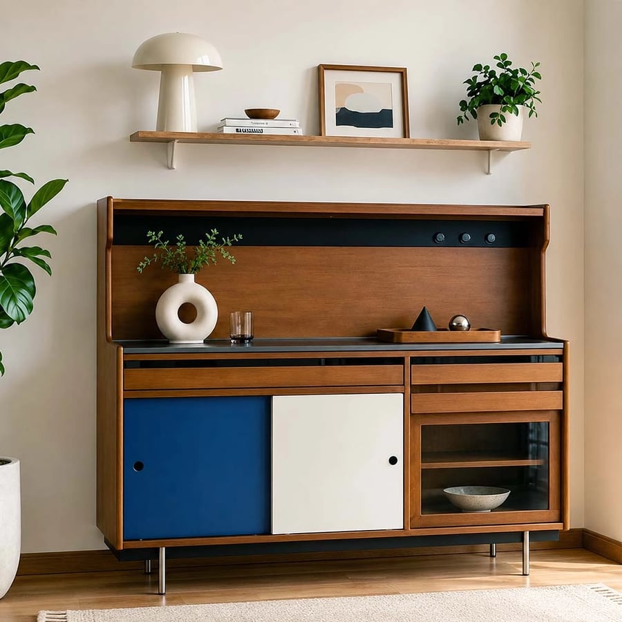Solid Wood Sintered Top Sideboard