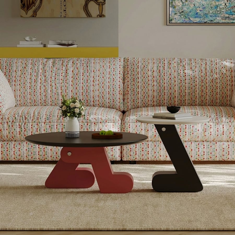 Dopamine Art Round Coffee Table Set
