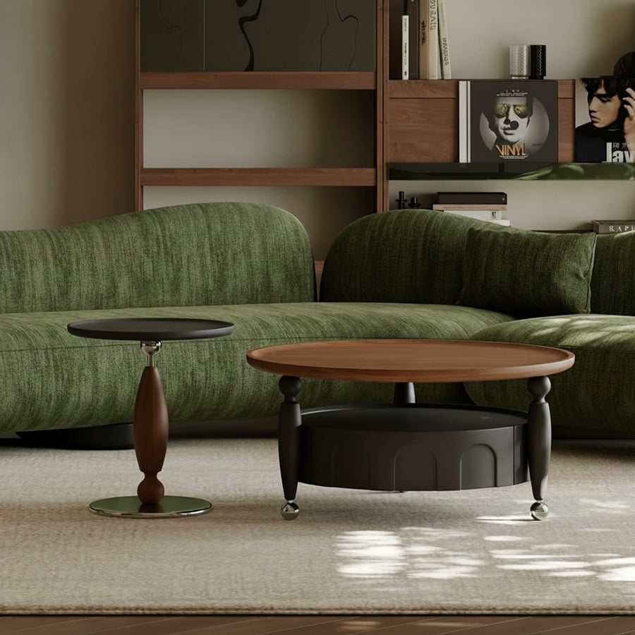 Vintage Walnut Veneer Coffee Table