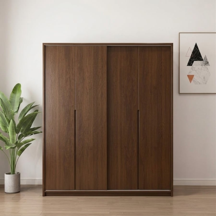 Solid Oak Sliding Door Wardrobe