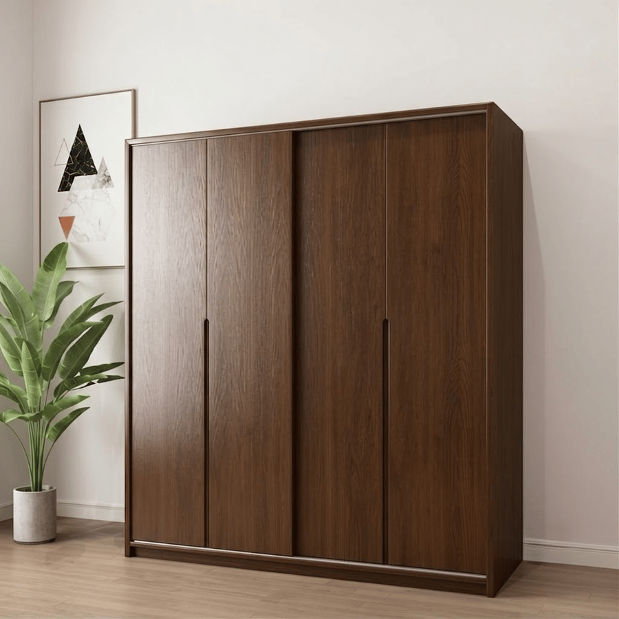 Solid Oak Sliding Door Wardrobe