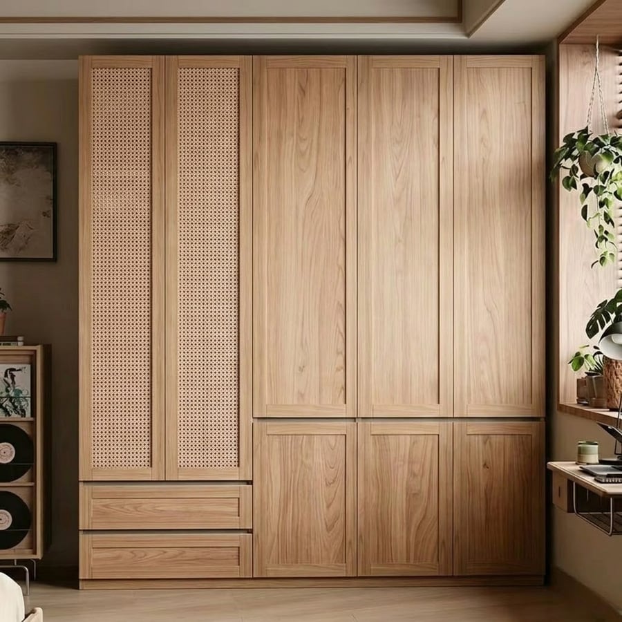 Vintage Walnut Modular Wardrobe