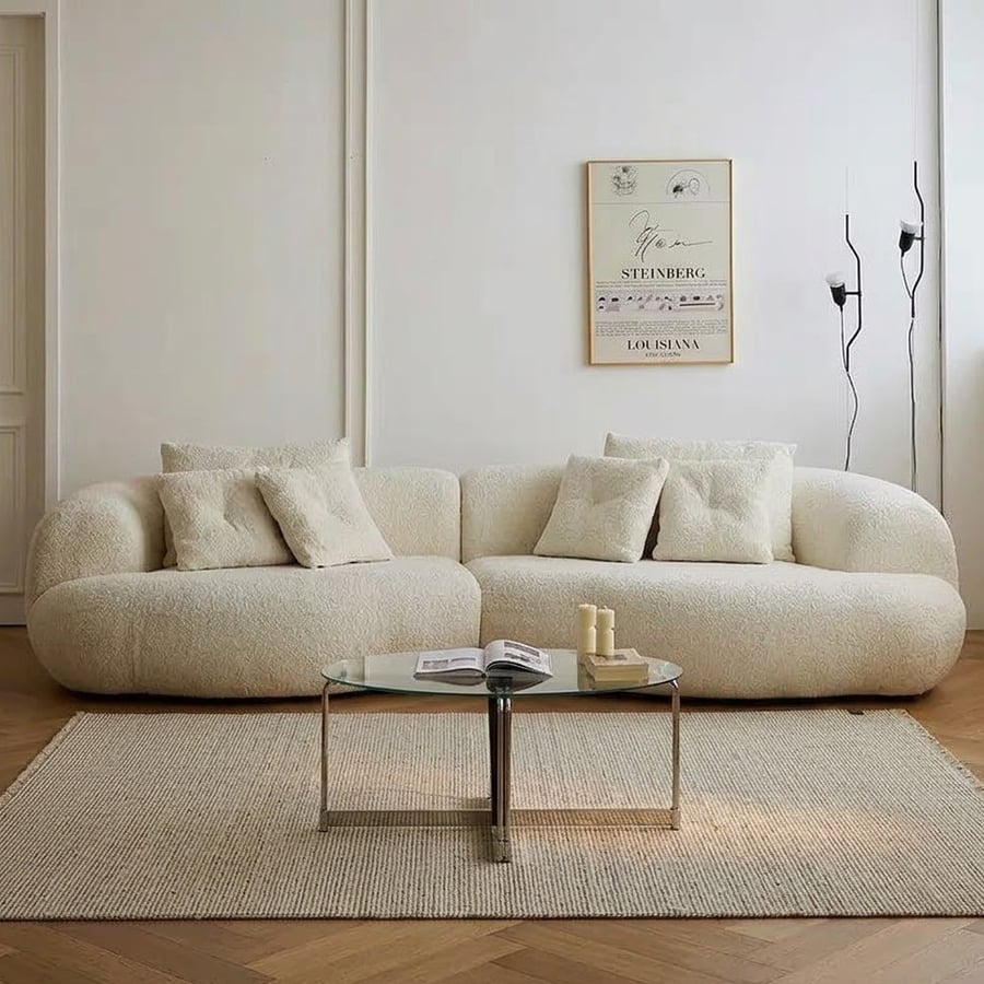 Whale Curved Fabric Sofa