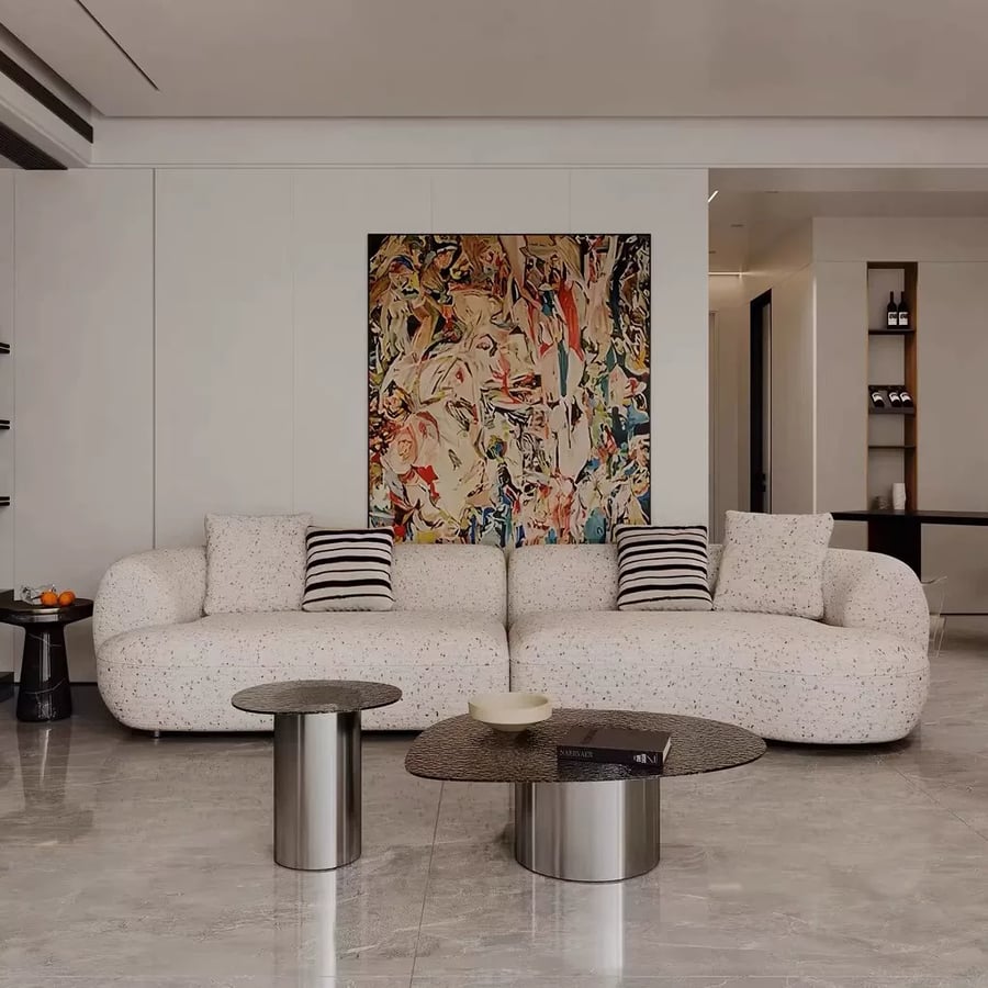 Modular Sofa - Oatmeal Fabric
