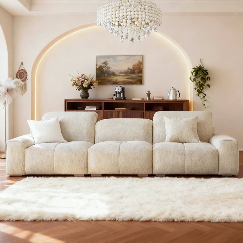 Creamy Modular Sofa