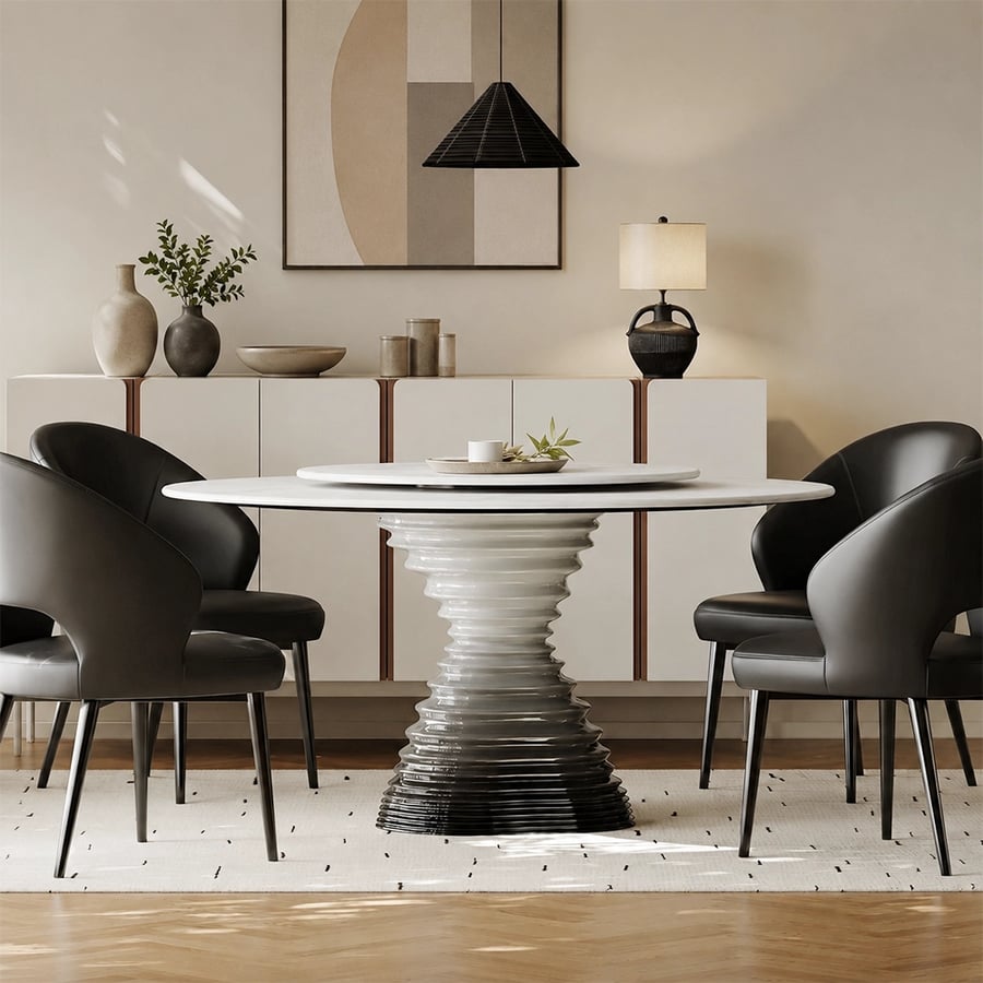 Gradient Marble Dining Table