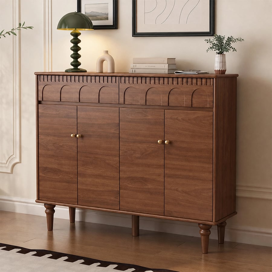 Vintage Solid Wood Shoe Cabinet
