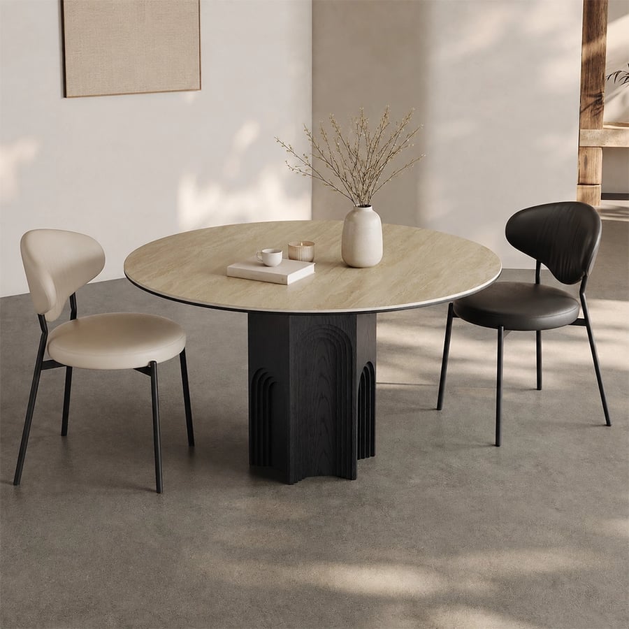 Sintered Stone & Oak Dining Table