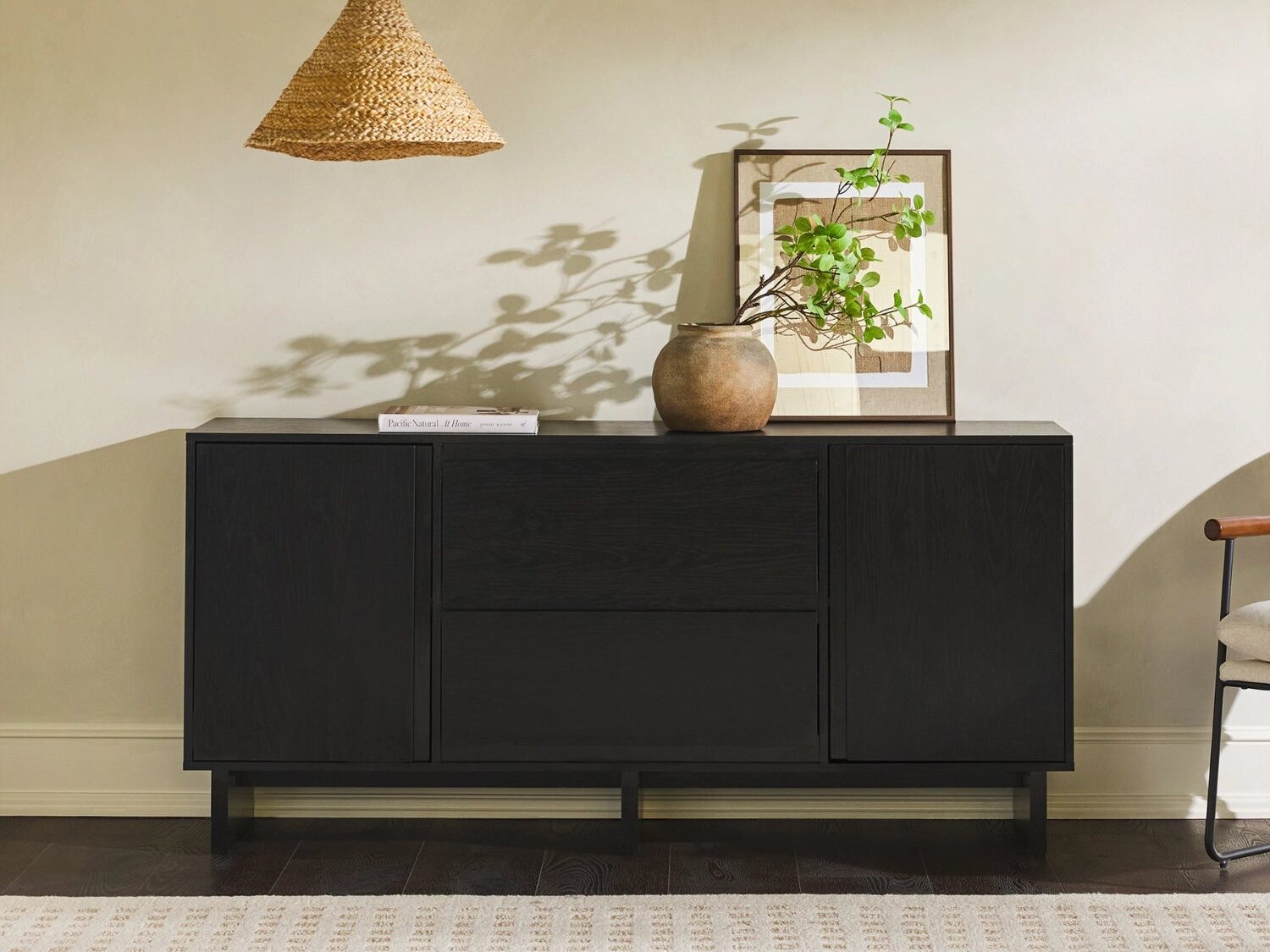 63-Black-Minimalist-Sideboard-with-Beveled-Drawers-and-Cord-Management-Cutout_2.jpg Black minimalist