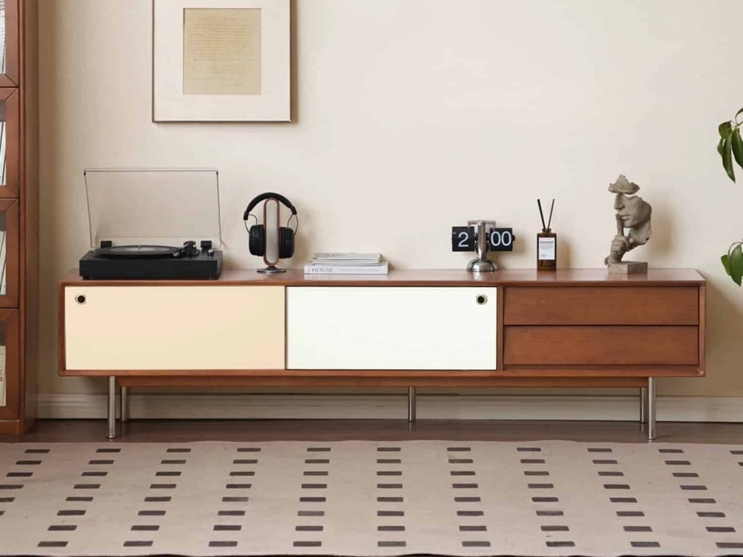 Mid-century-Modern-Wood-TV-Stand-with-2-Drawers-Sliding-Doors-and-Metal-Legs_9.jpg Mid-century modern