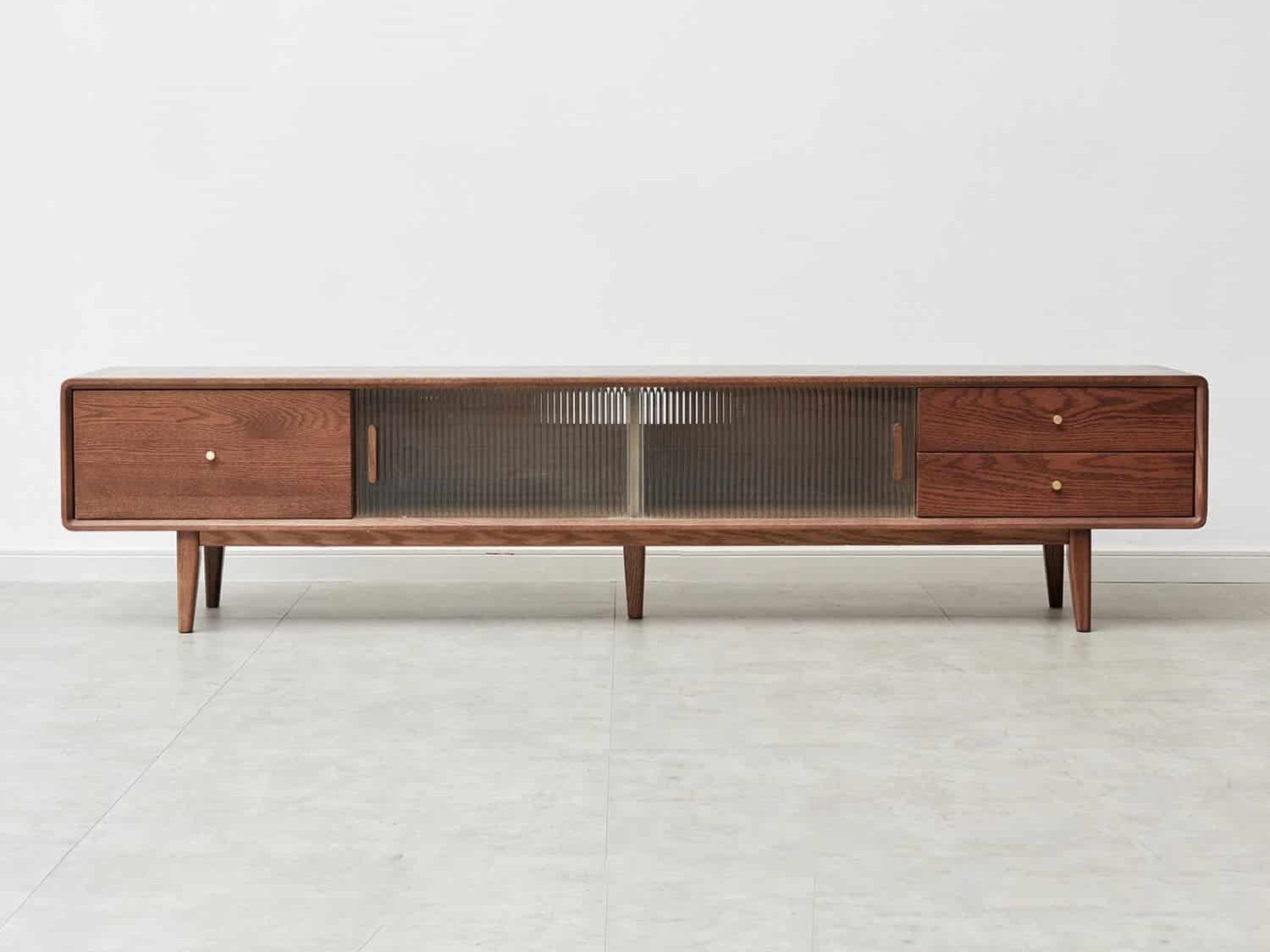 Modern solid walnut brown