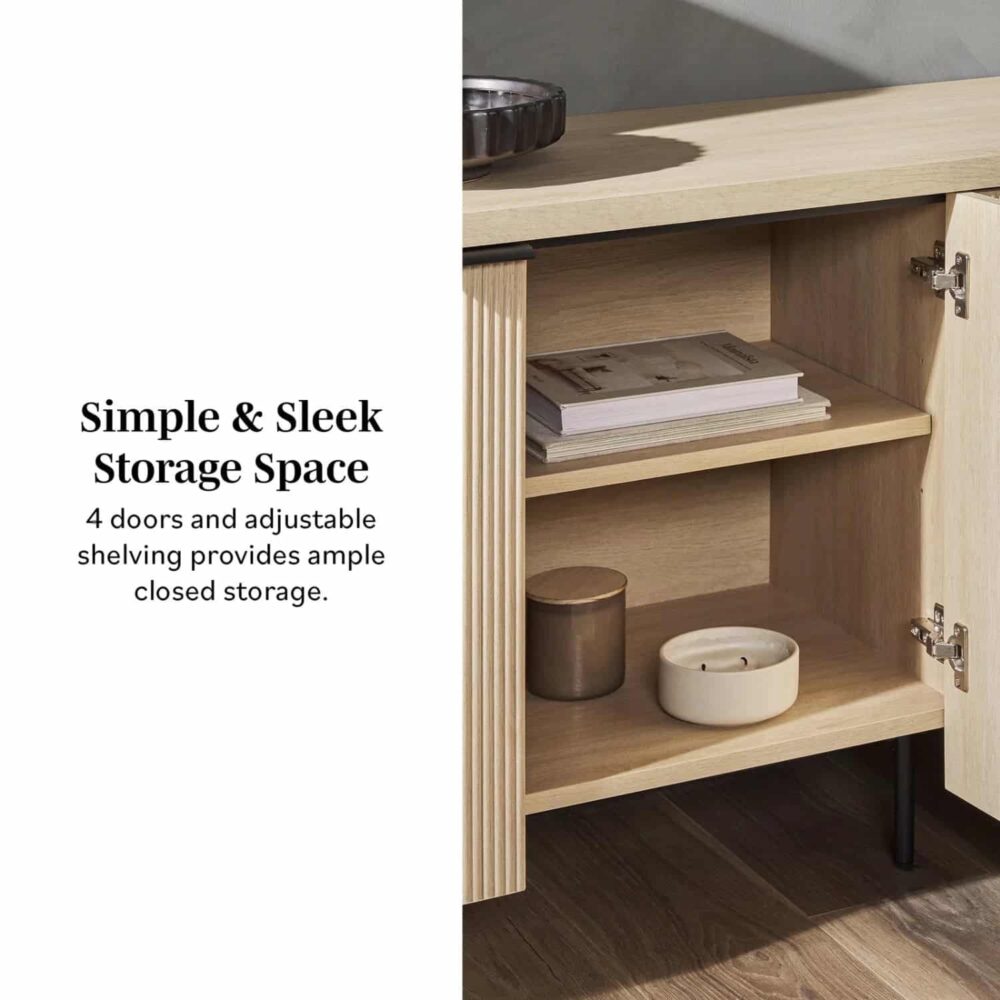 Modern-flutedsideboard-with-4-Doors-and-Adjustable-Shelves_5.jpg Modern fluted sideboard with