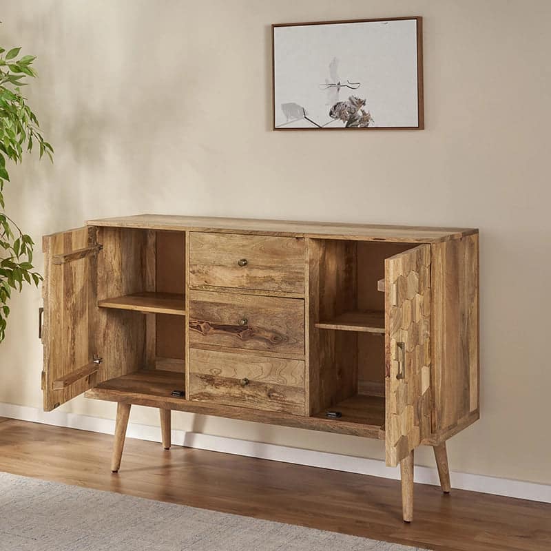 ModernMangoWoodRusticSideboardwith3Drawersand2Cabinetsin3DTileWeaveDesign_1.jpg Modern mango wood rustic sideboard