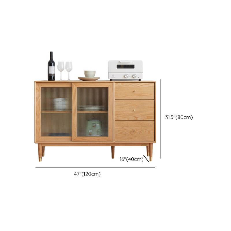 NordicOakFinishedGlassDoorSideboard-12.jpg Nordic oak finished sideboard