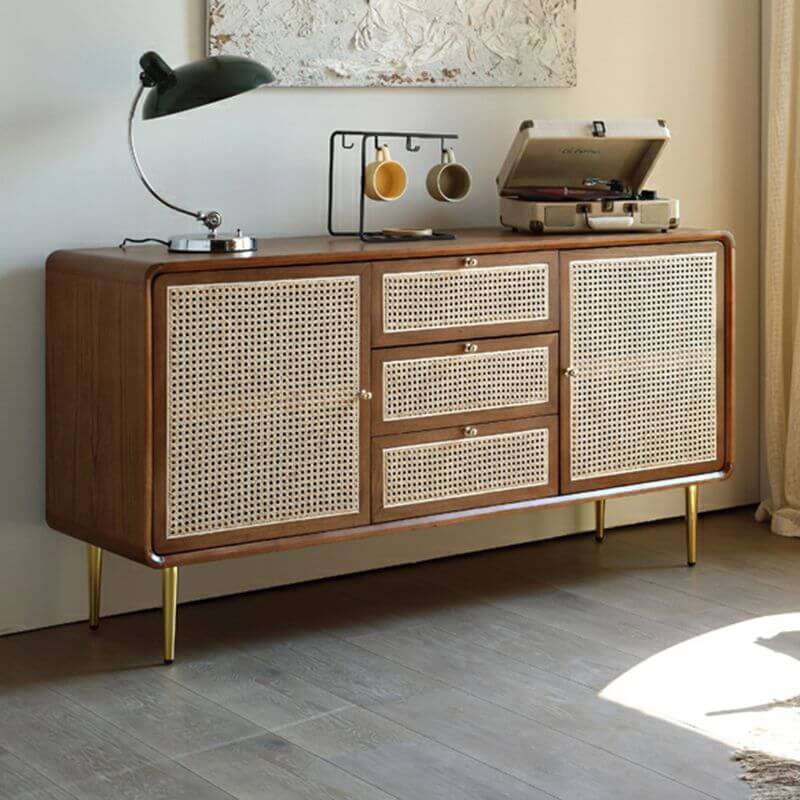 Nordic rattan sideboard