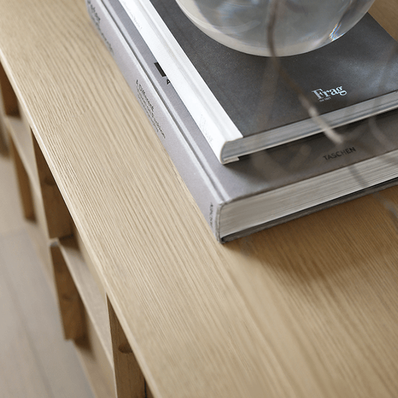 Quartetto Oakwood TV Stand with 6 Drawers