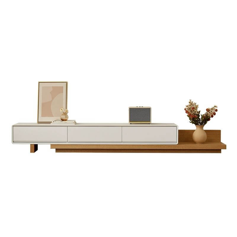 Scandinavian Extendable TV Stand in Solid Wood