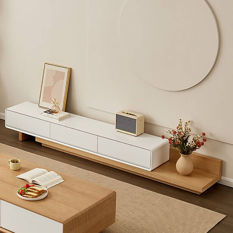 Scandinavian Extendable TV Stand in Solid Wood