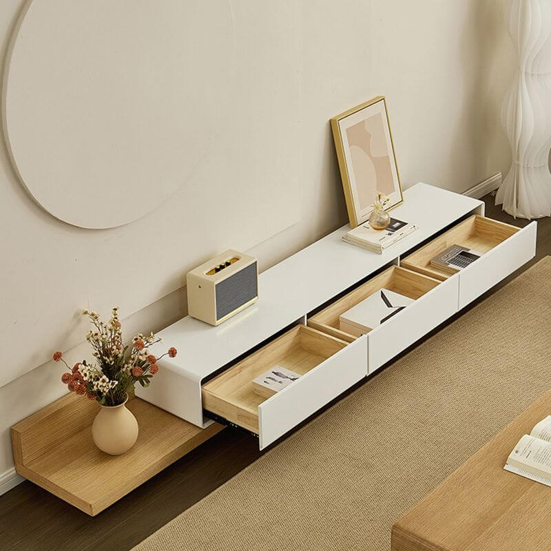 Scandinavian Extendable TV Stand in Solid Wood