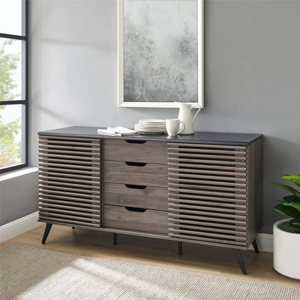 Slate-Grey-Contemporary-Sideboard-with-Sliding-Slat-Doors-and-4-Drawers_3.jpg Slate grey contemporary sideboard