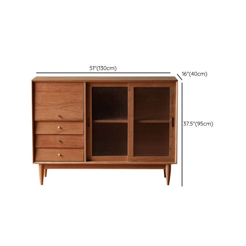 SolidWoodSideboardCabinetwithDrawerandGlassDoor-1.jpg Solid wood sideboard cabinet with