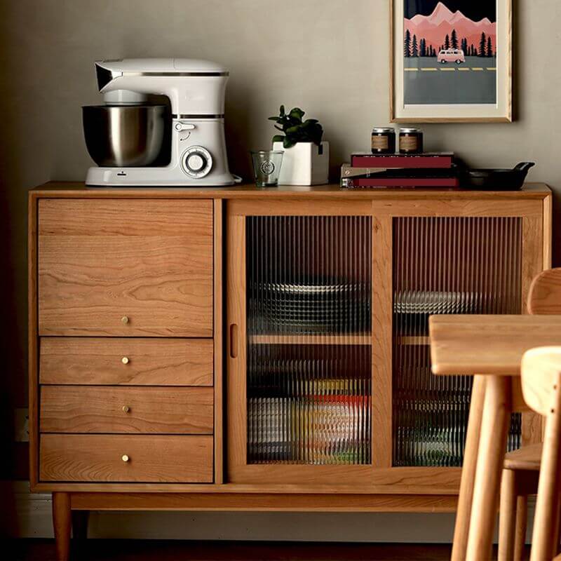 Solid wood sideboard