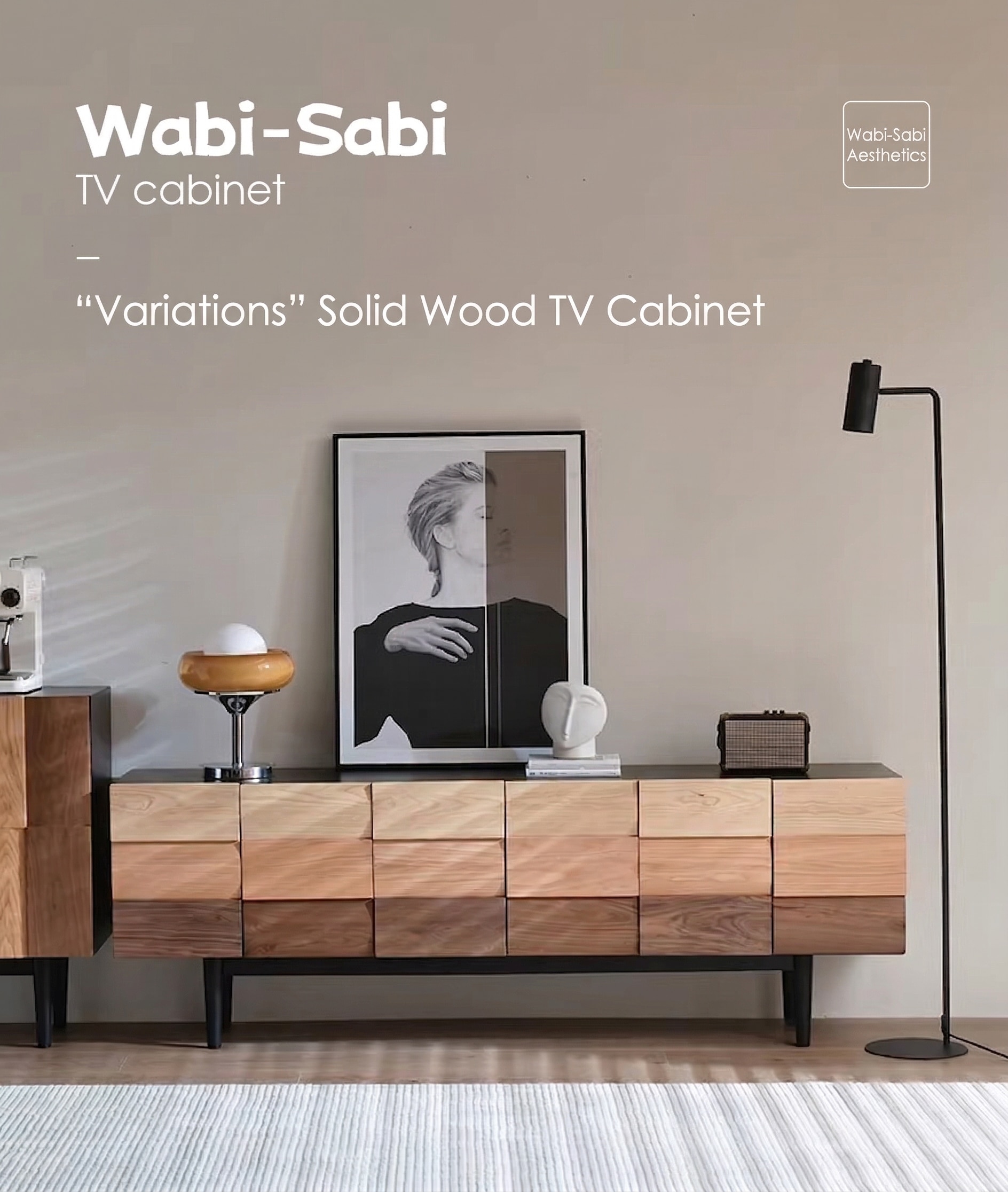 The Asher Ash Wood TV Console