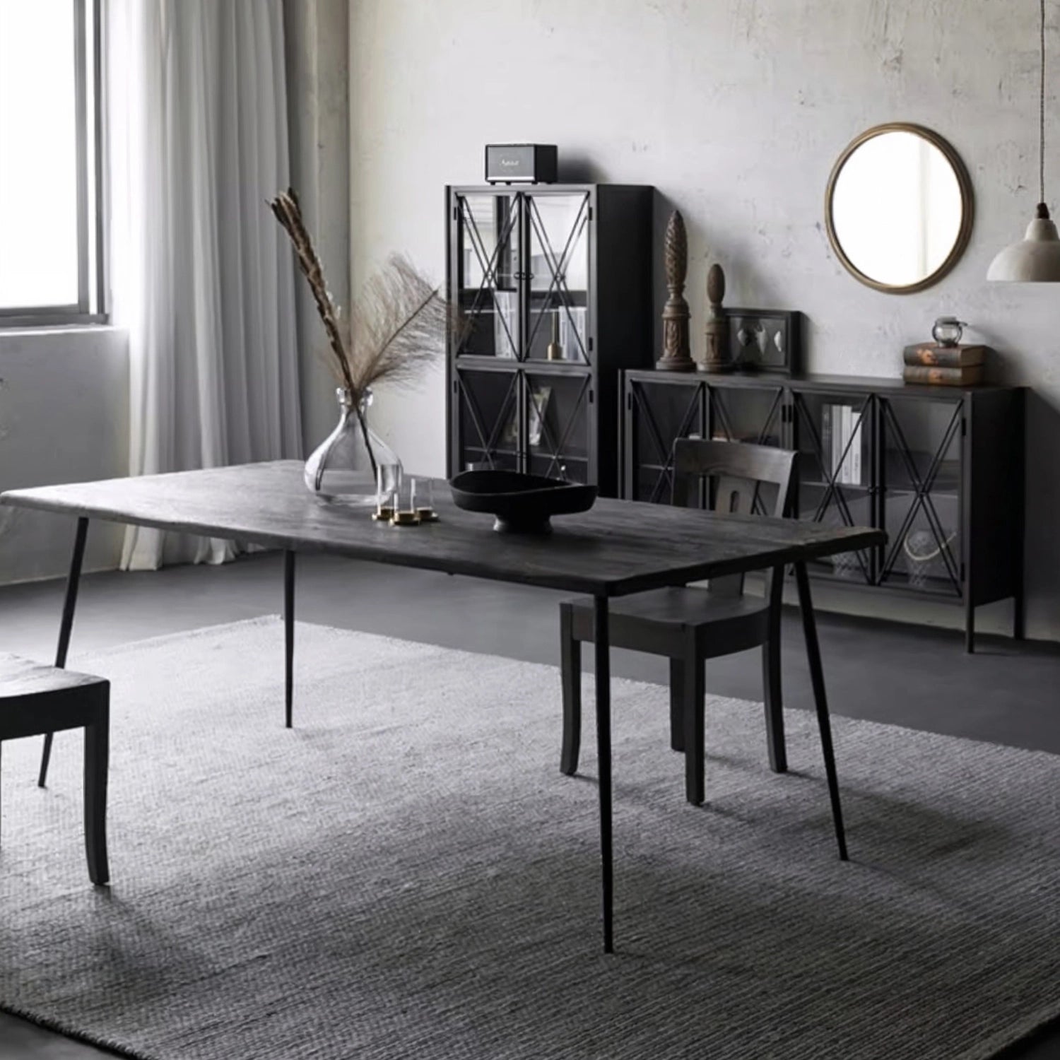 industrial_dining_room_black_metal_sideboard.jpg Industrial black metal