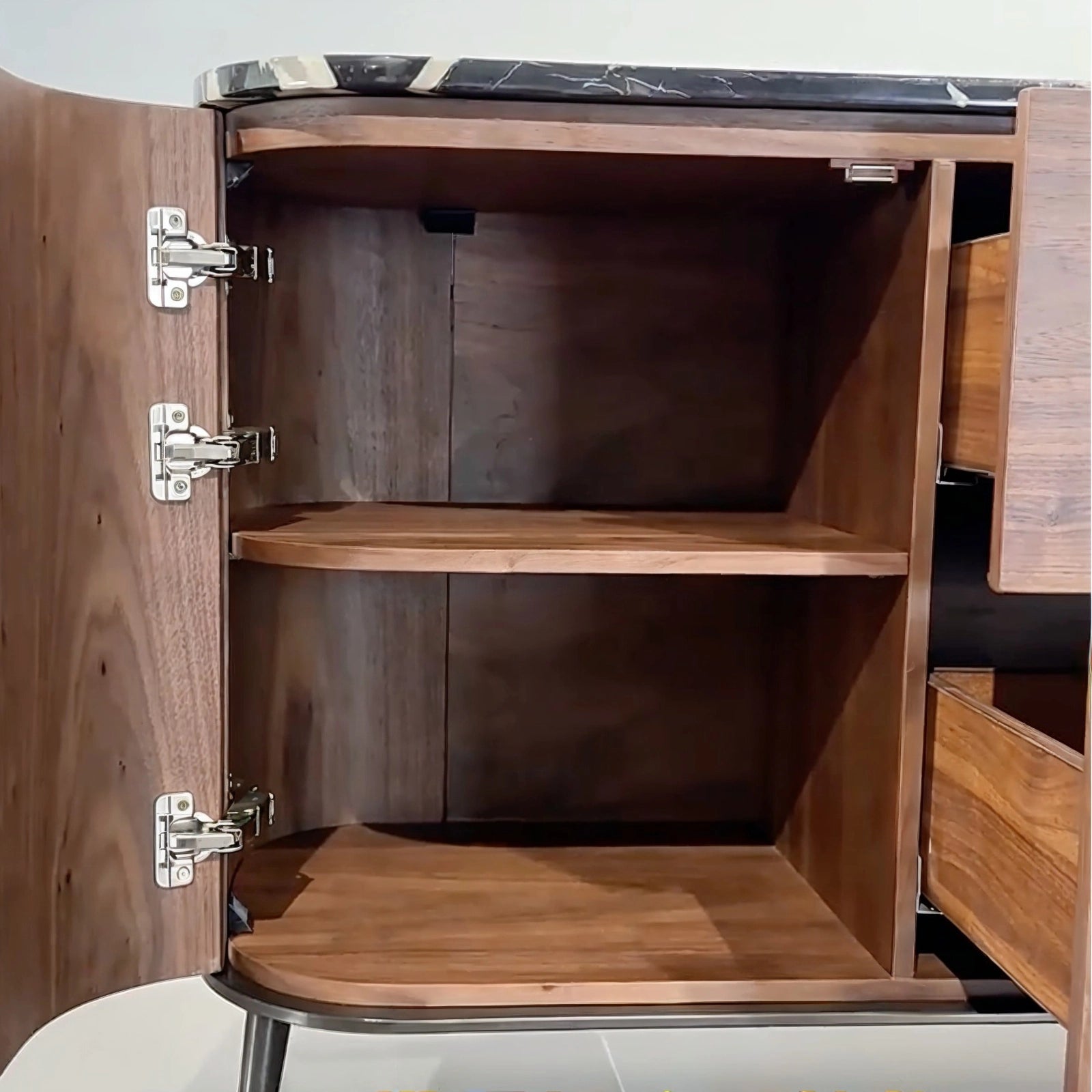 interior_storage_rounded_walnut_veneer_sideboard_shelf_space.jpg Rounded walnut veneer sideboard with