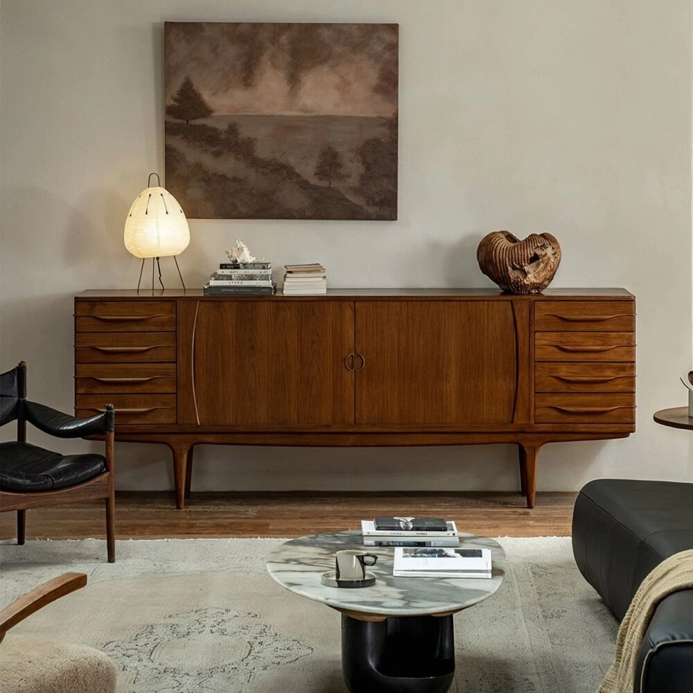 Mid-century modern teak